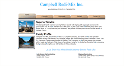 Desktop Screenshot of campbellredimix.com