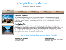 Tablet Screenshot of campbellredimix.com